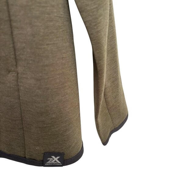 ZeroXposure NWT Full Zip Hoodie Army Green Size Medium Long Sleeve Zipper Pocket - Picture 2 of 11